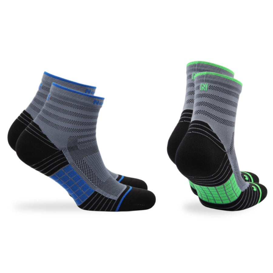 Cushioned Running Socks With Advanced Moisture Control - 2pp - Cheetah