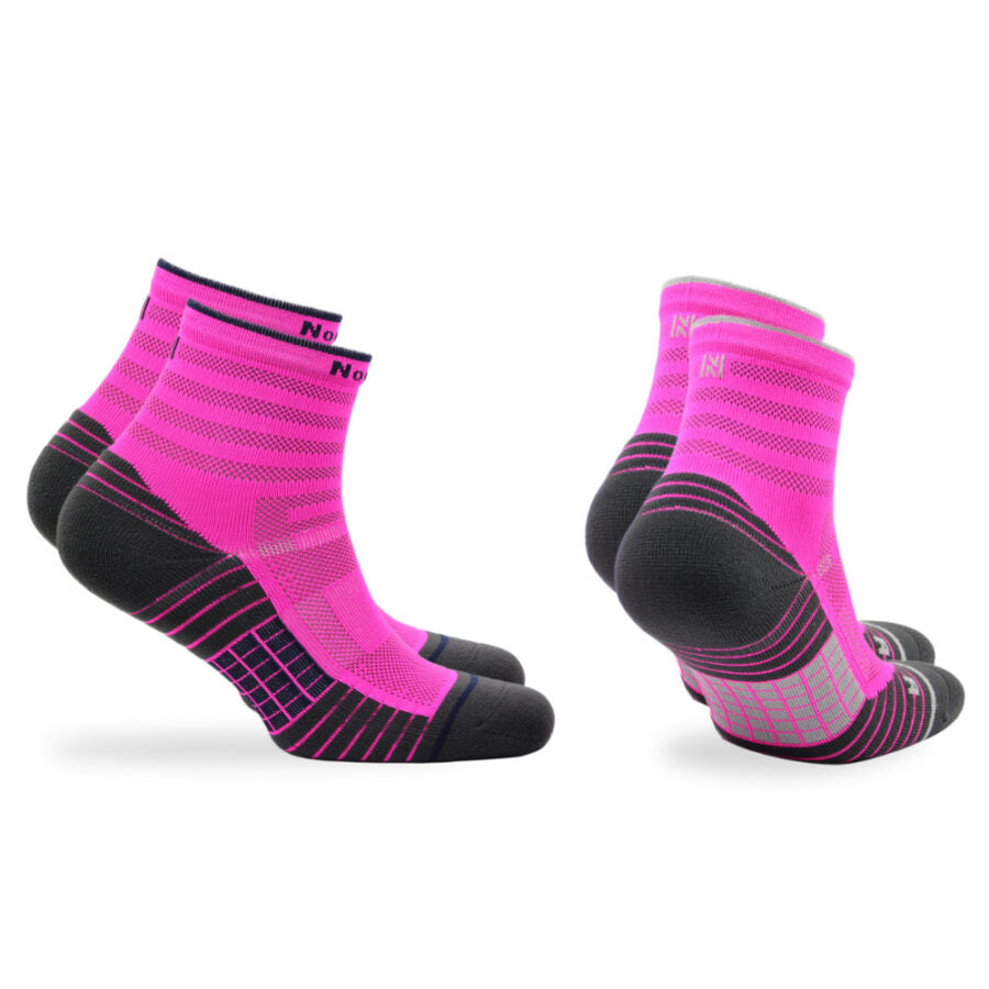 Cushioned Running Socks With Advanced Moisture Control - 2pp - Cheetah