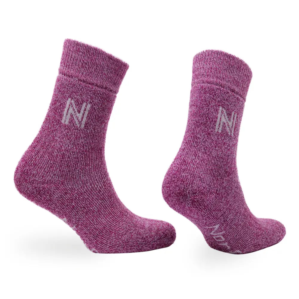 Merino Wool and Bamboo Fully Cushioned Thermal Outdoor Socks - Gabby