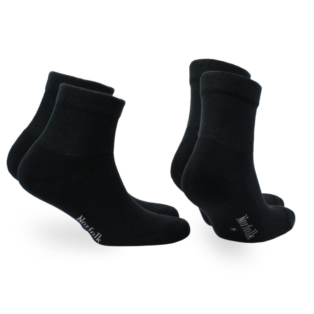 Cushioned Extra Wide Ankle Cotton Socks - 2pp - Lima