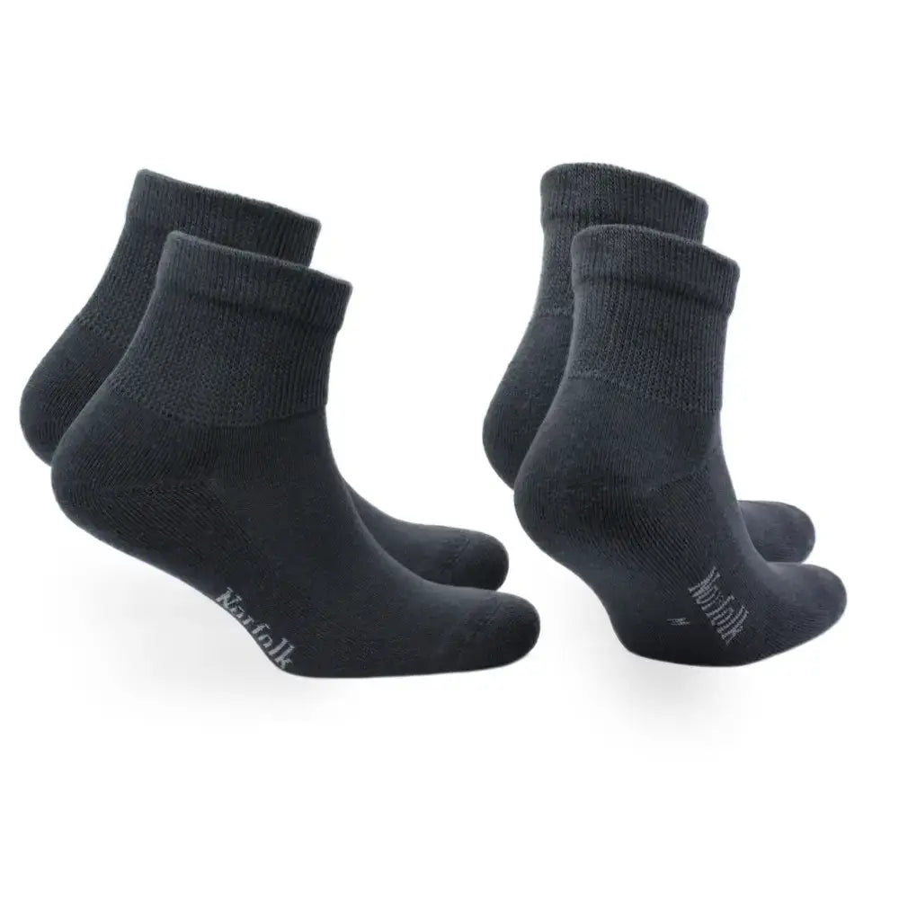 Cushioned Extra Wide Ankle Cotton Socks - 2pp - Lima