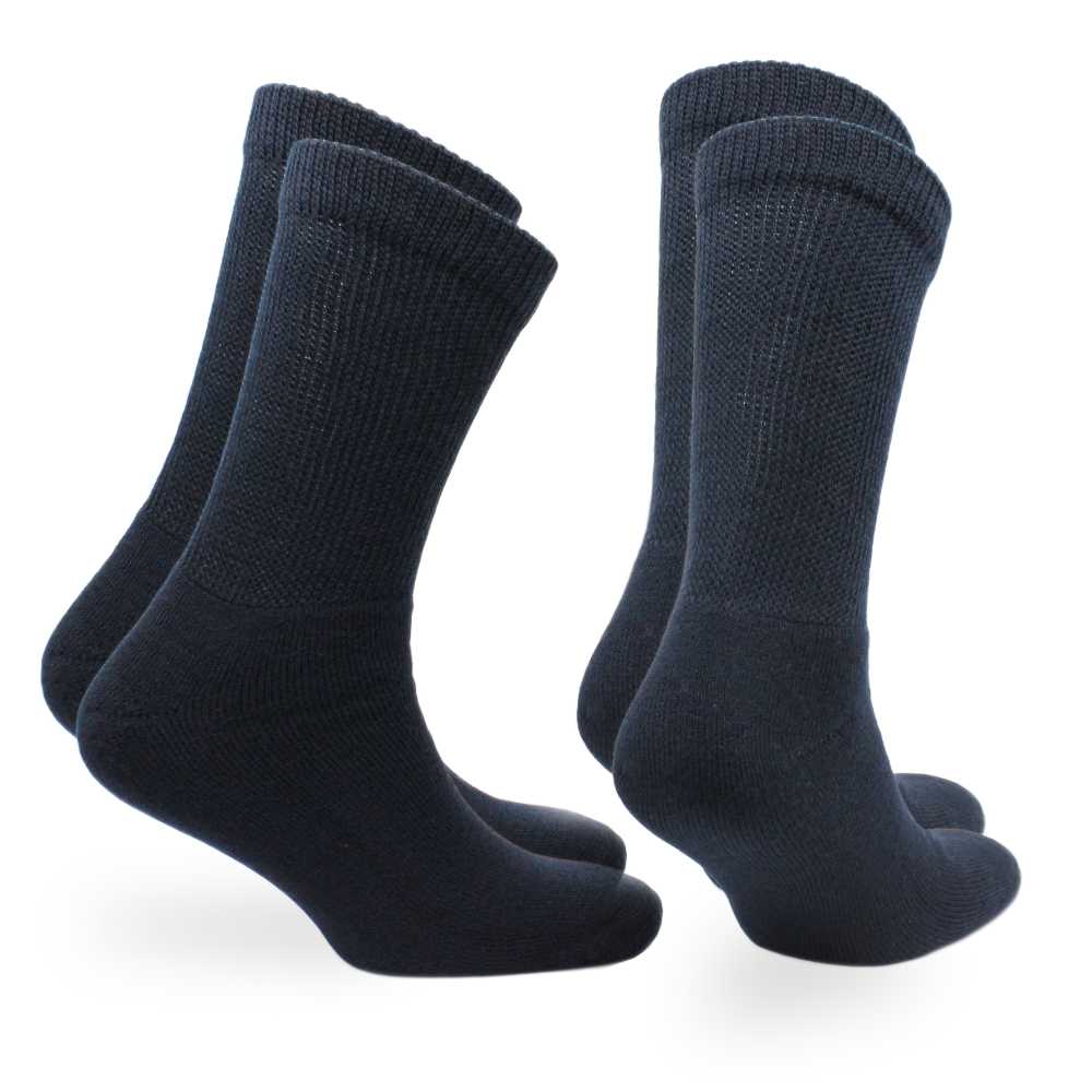 Cushioned Extra Wide Wool Socks - 2pp - Peter