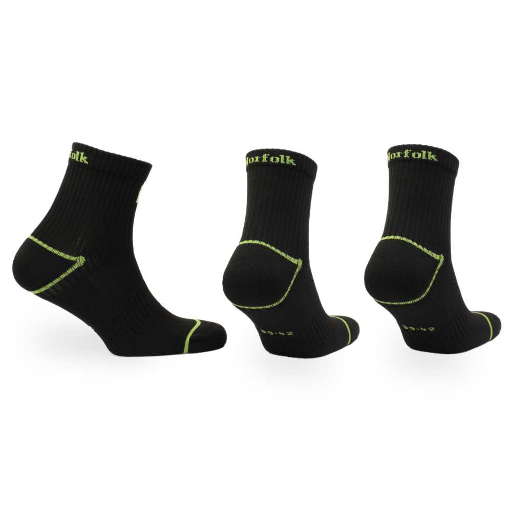 Eco-Friendly Repreve® Ankle Sports Socks - 3pp - Rhino