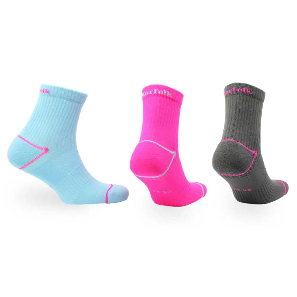 Eco-Friendly Repreve® Ankle Sports Socks - 3pp - Rhino