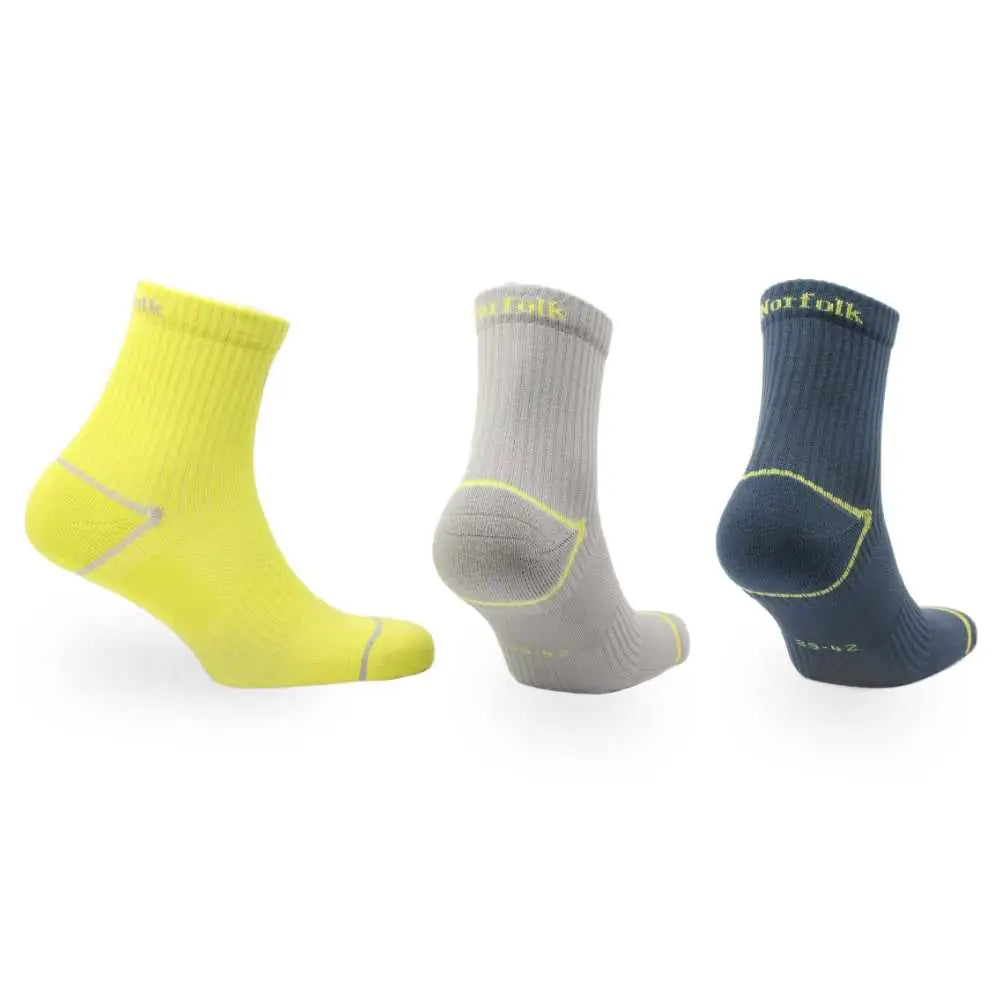 Eco-Friendly Repreve® Ankle Sports Socks - 3pp - Rhino
