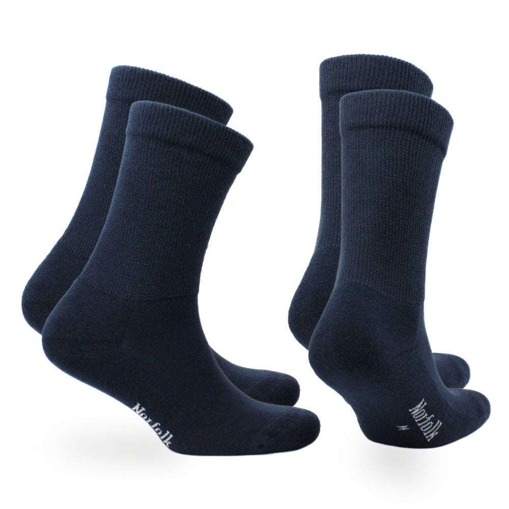 Cushioned Extra Wide Cotton Socks - 2pp - Rio