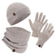 70% Merino Wool Hat, Neck Warmer and Gloves Set - Winterset
