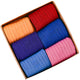 6 Pairs Bamboo and Cotton N-Twist Everyday Socks - Bentley Gift Box
