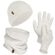 70% Merino Wool Hat, Neck Warmer and Gloves Set - Winterset