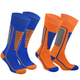 Merino Wool Ski Socks for Kids with Shock Absorption - 2 pairs - Courchevel Kids