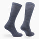Cushioned Extra Wide Knee High Wool Socks - Morgan