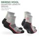 Merino Wool Quarter Running Socks - Joel