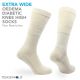 Wool - Oedema (Edema) Extra Wide Knee High Socks with Stretch+ Technology - Morgan