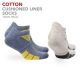 Cotton Liner Sports Socks with Cushioning 2 Pair Pack - Luke
