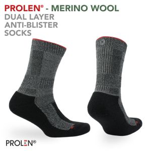 PROLEN® and Merino Wool Double Layer walking socks - Donatello