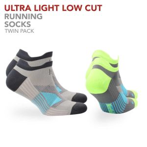 2 Pair Pack Ultra Light No Show Running Socks with Meryl Skinlife - Thomas