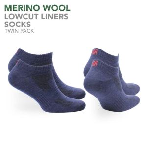 Merino Wool Lowcut Walking Socks Twin Pack - Sheldon Lowcut