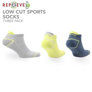 Eco-Friendly Repreve® Low Cut Running Socks - 3 Pair Pack - Caretta
